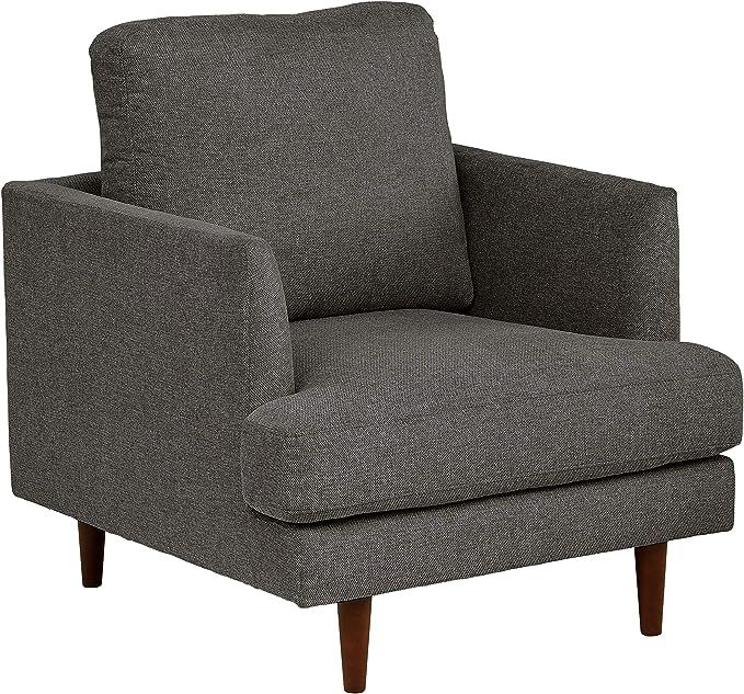 Amazon Brand – Rivet Goodwin Modern Living Room Accent Chair, 32.3"W, Charcoal Grey | Amazon (US)