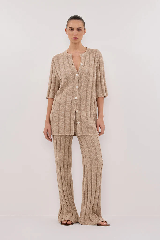 JAZZ NATURAL WIDE LEG KNIT PANT | DISSH