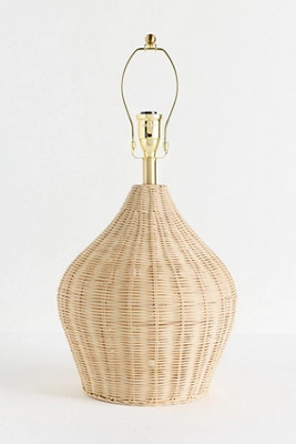 Brown Wicker Lamp Base | Anthropologie (US)