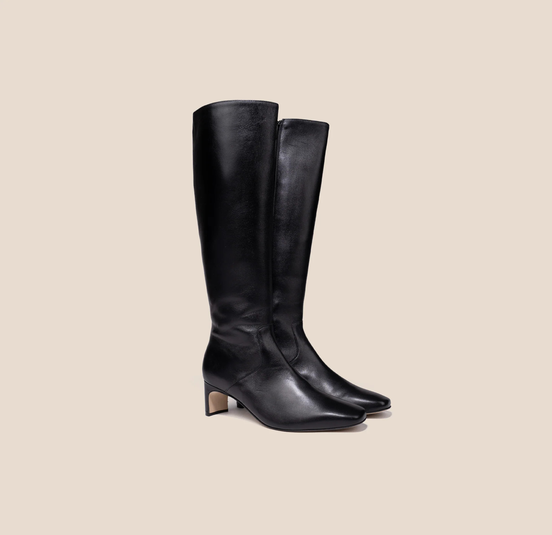 Stella- Black Calf Leather- A.soliani | A.Soliani
