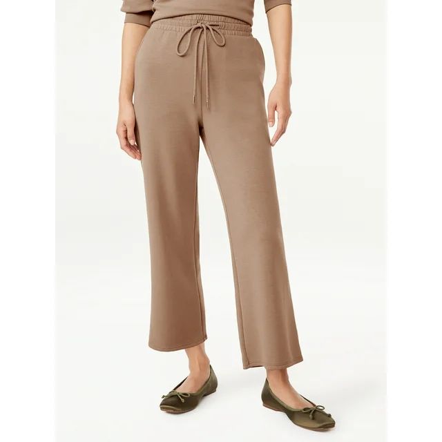 Scoop Women's Scuba Knit Cropped Lounge Pants, Size XS-XXL - Walmart.com | Walmart (US)