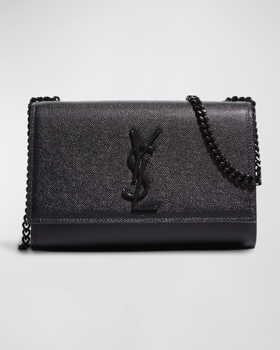 Saint Laurent Kate Small YSL Crossbody Bag in Grained Leather | Neiman Marcus