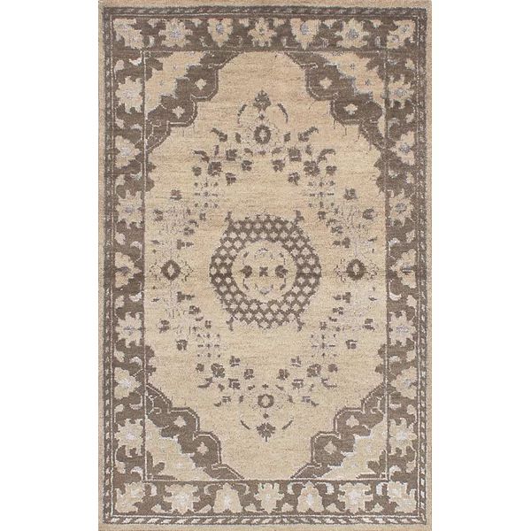 One-of-a-Kind Groh Hand-Knotted 2010s Uzbek Gazni Beige 4'11" x 7'11" Area Rug | Wayfair Professional