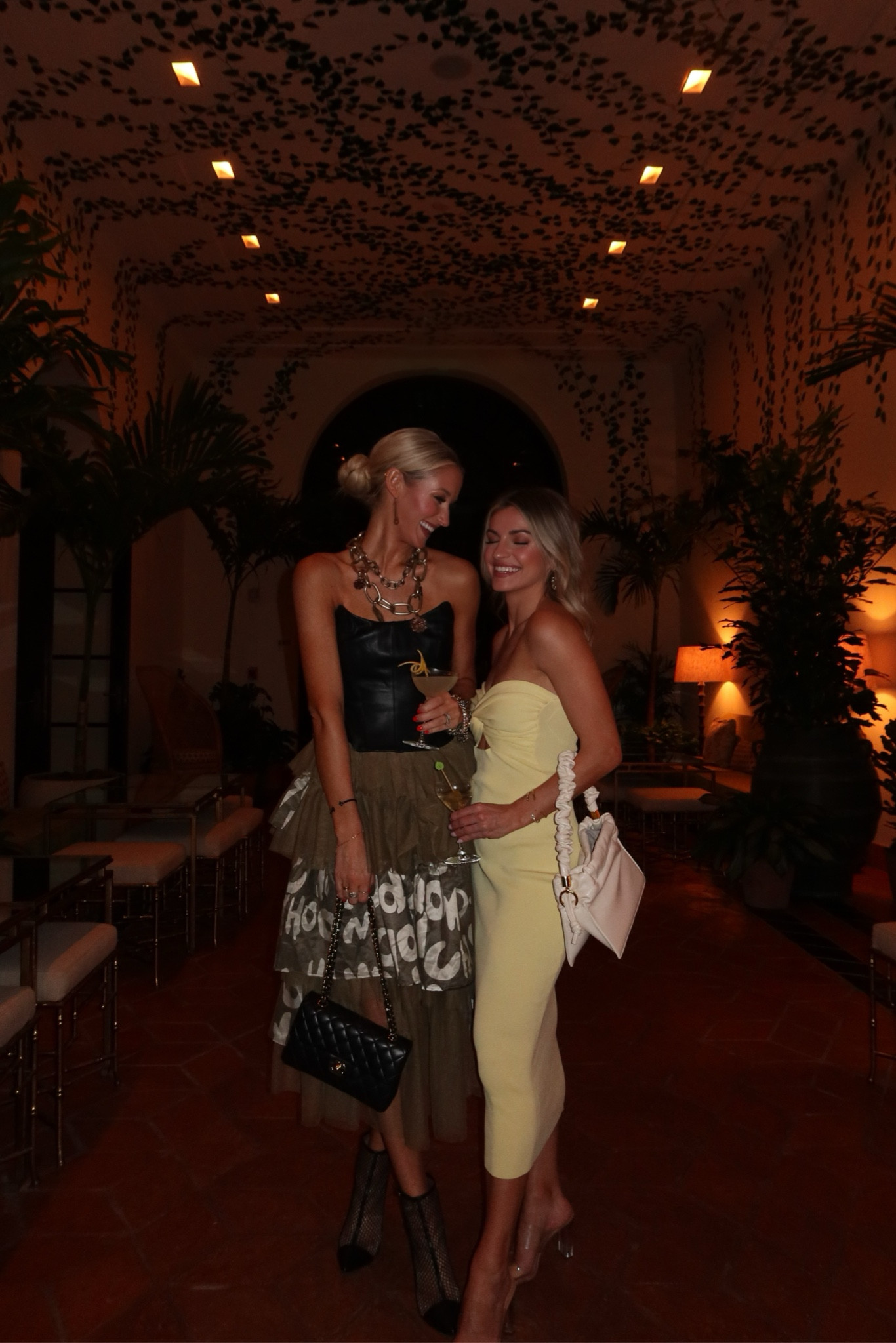 night out/dinner look in Miami / wearing size S in leather top, skirt is an older Kate Hewko style (linked similar), Chanel purse linked, & similar jewelry 

Kristen is in a small @revolve dress / heels linked

#LTKtravel #LTKstyletip #LTKfindsunder50