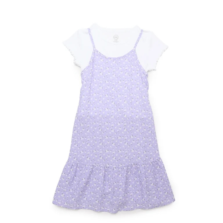 Wonder Nation Girls Cami Dress, Sizes 4-18 & Plus | Walmart (US)