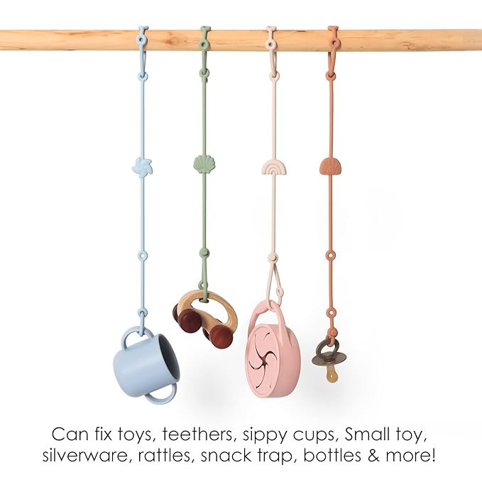 Andy Bear Toy Straps for Baby Toy Safety Straps Silicone High Chair Toys Straps Toddler Bottle St... | Amazon (US)