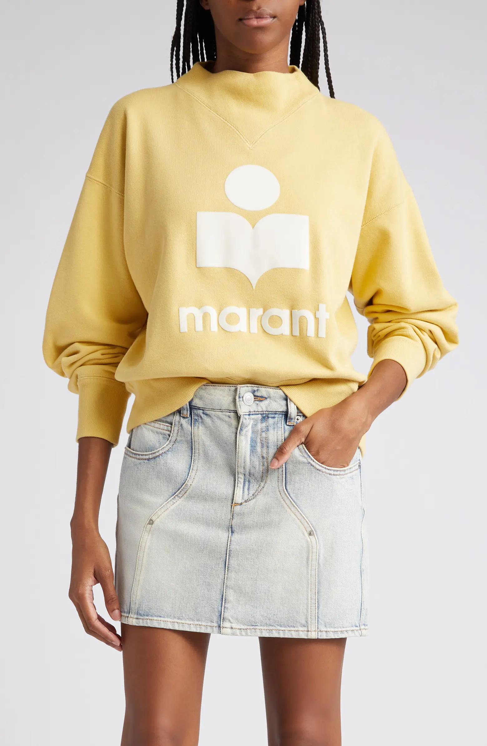 Moby Mock Neck Logo Graphic Sweatshirt | Nordstrom