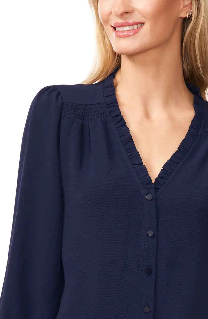 Ruffle V-Neck Blouse | Nordstrom