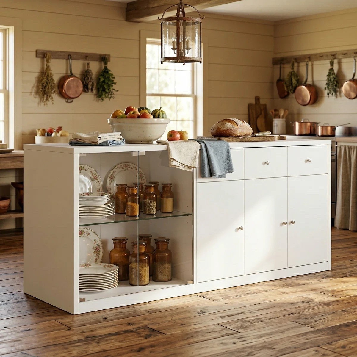 Enjoy spacious kitchen space for your best seasonal meals with a beautiful new kitchen island. The 78.7"W*23.6"D Kithchen Island is ON SALE and under $450.

Keywords: Kitchen island, kitchen island with drawers, kitchen island with cabinets, home refresh, kitchen refresh

#LTKSeasonal #LTKHome #LTKSaleAlert