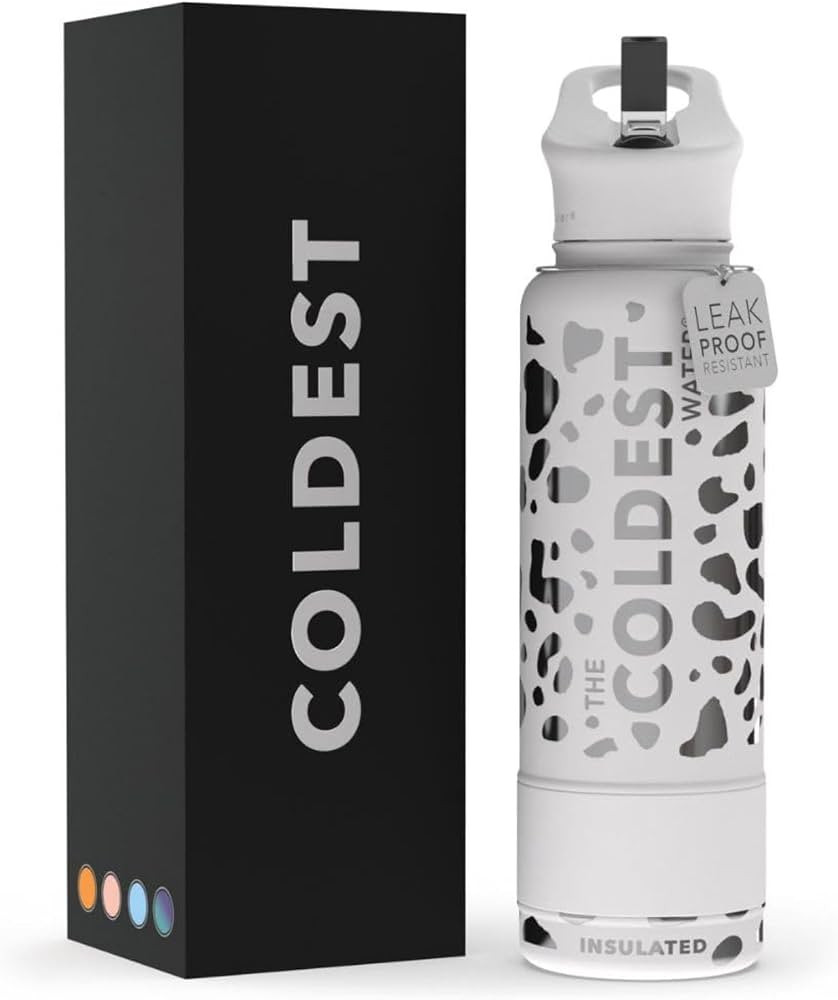 Coldest Insulated Water Bottle with Straw Lid - Stainless Steel Metal Insulated Bottle for Men & ... | Amazon (US)