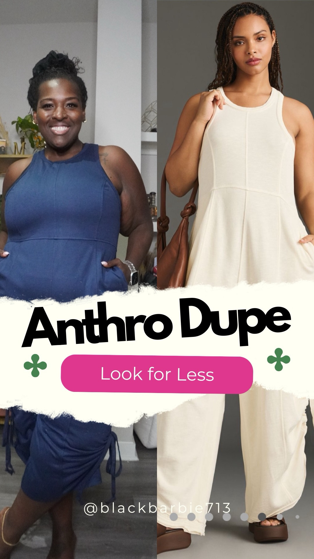 🗣️Get in here girls, because I’ve found a DEAL for you!

Y’all know I’ve been living my best Anthropologie life lately, but my wallet said be fr. So I went looking for the look for less and BABY, Amazon did not disappoint! 👏🏾👏🏾

This jumpsuit is giving Anthro Daily Practice vibes for the low… like UNDER $20 low compared to $128! 😭 The color selection is hitting on the ’Zon, only thing is, it’s not quite as oversized as the OG, but it still fits the assignment. I grabbed the XXL and it’s doing what needs to be done! 

#anthropologielookforless #amazonfinds #plussizefashionblogger #lookforless #budgetbaddie #anthroaesthetic #affordablefashion #amazonfashionfinds

#LTKPlusSize #LTKFindsUnder50 #LTKSaleAlert