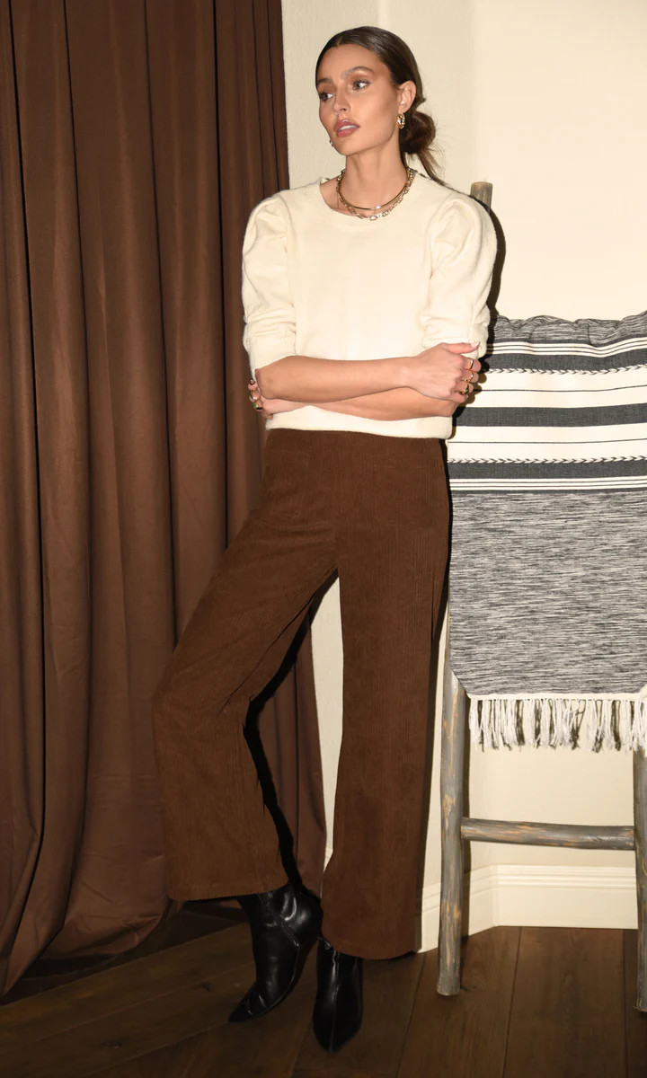 Jackson Corduroy Straight Leg Pant | Greylin Collection | Women's Luxury Fashion Clothing 