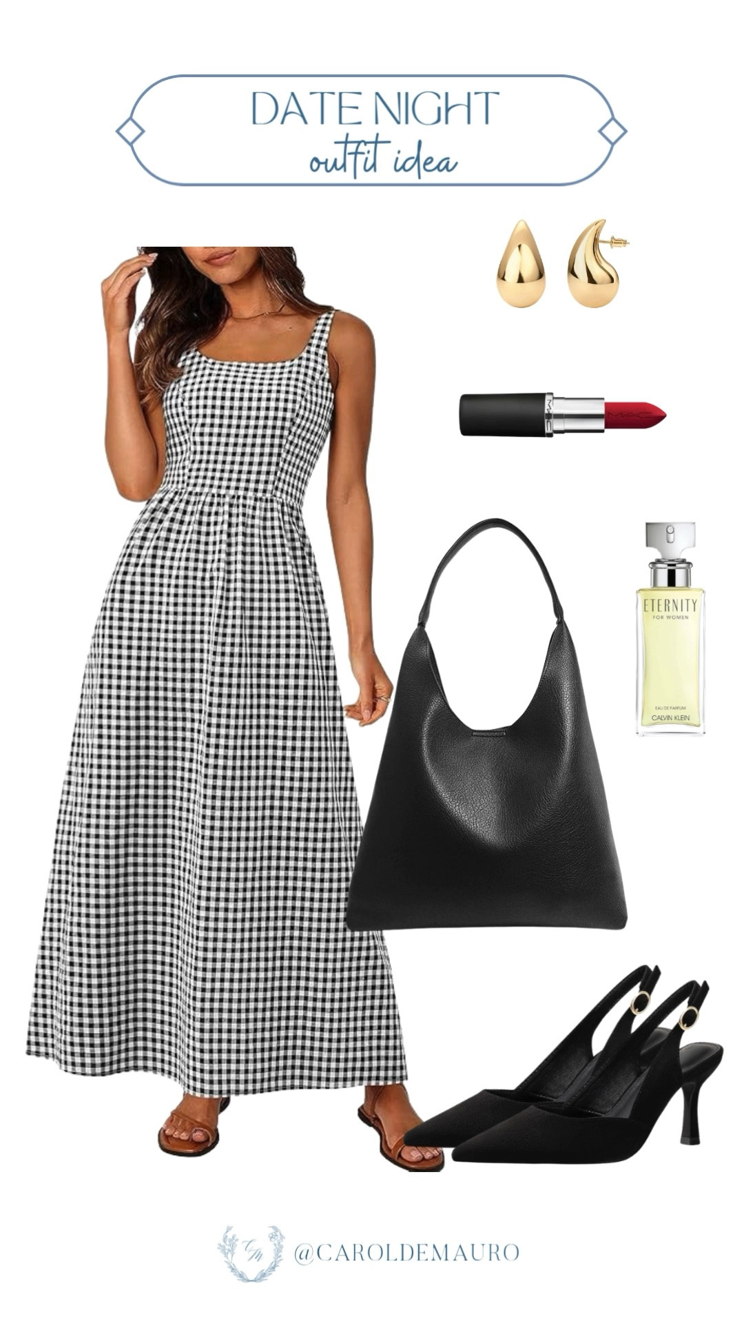Gingham is always a good idea for a classic and romantic date night look! Pairing this patterned maxi with a bold red lip and gold teardrop earrings creates the perfect balance of sweet and sophisticated.

amazon fashion, date night, formal wear, clean girl look, timeless fashion, elegant style, trendy accessories, romantic look

#LTKSeasonal #LTKU #LTKootd