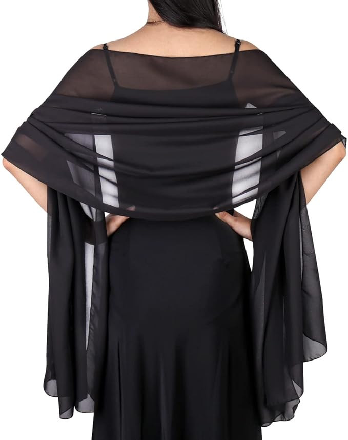 Ladiery Chiffon Shawl Wraps for Women Evening Dresses, Elegant Soft Sheer Shawls for formal dress... | Amazon (US)