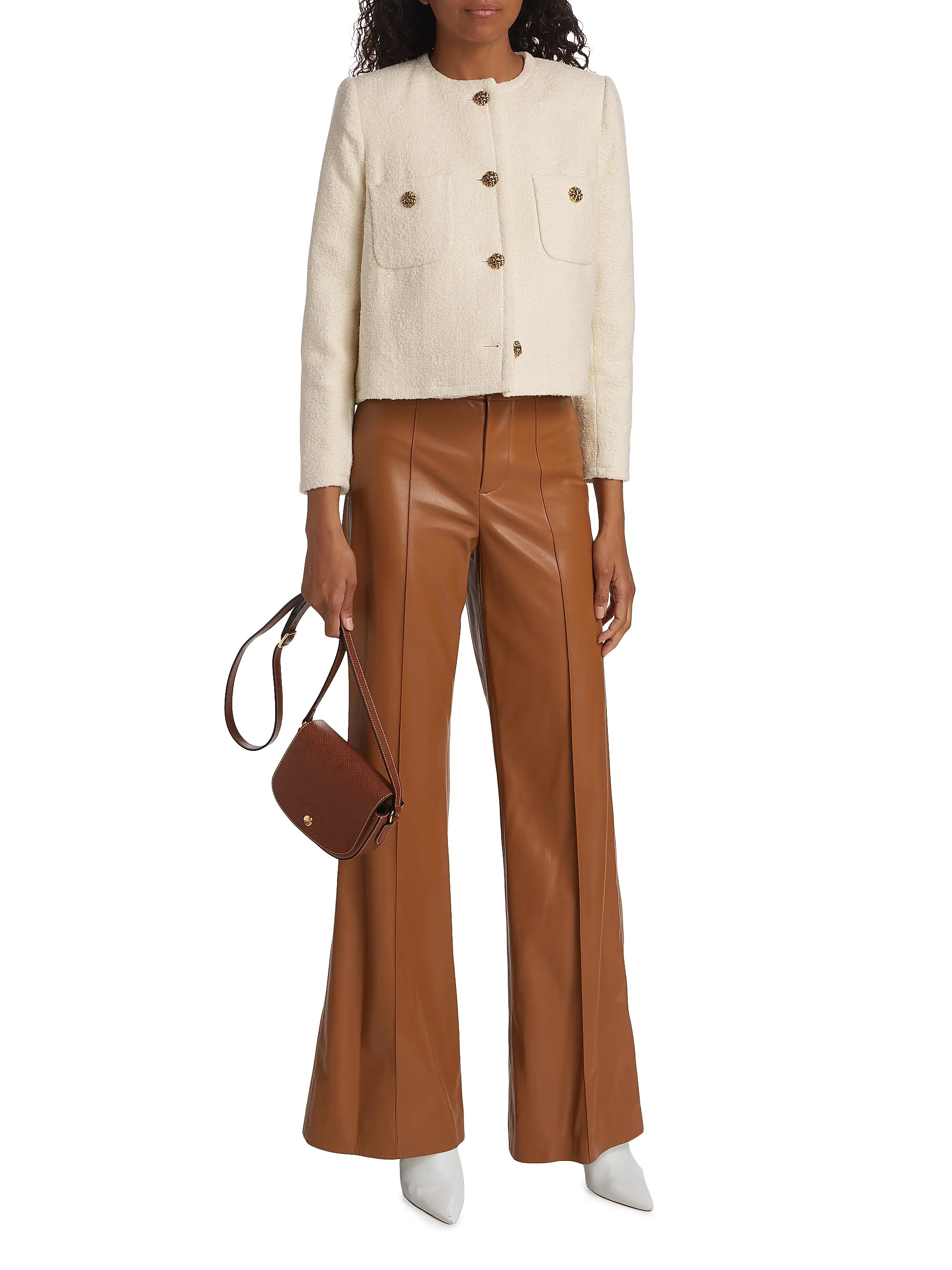 Shop ba&sh Meredith Tweed Cotton-Blend Jacket | Saks Fifth Avenue | Saks Fifth Avenue