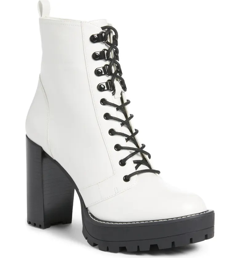 x Claudia Sulewski Evie Lace Up Bootie | Nordstrom