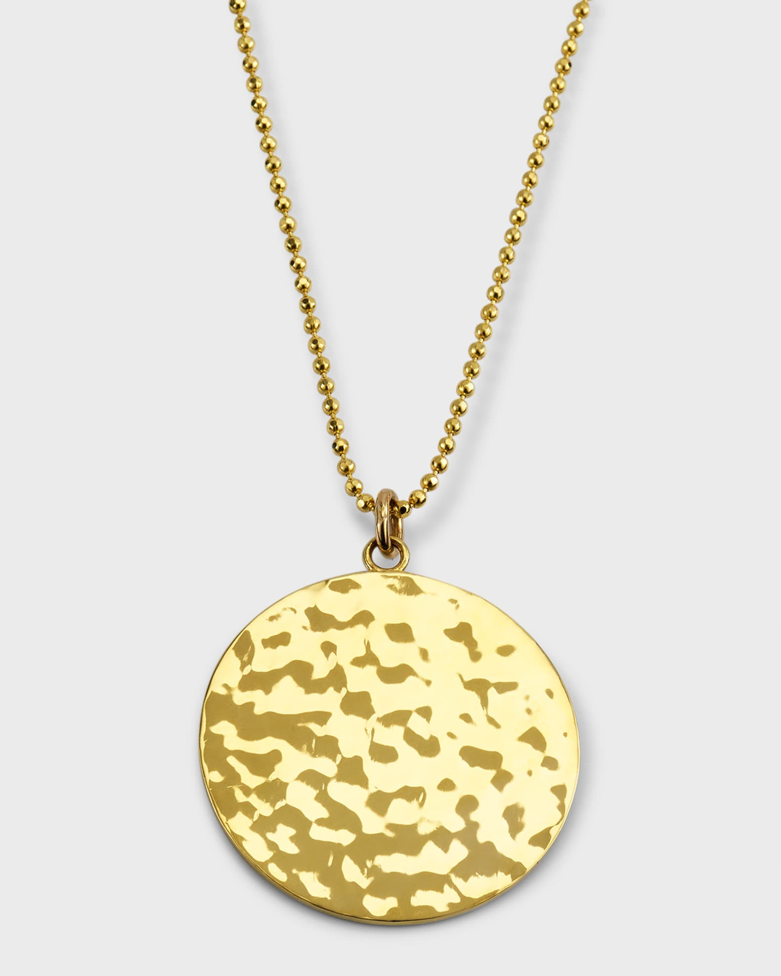 Hammered Disc Pendant Necklace | Neiman Marcus