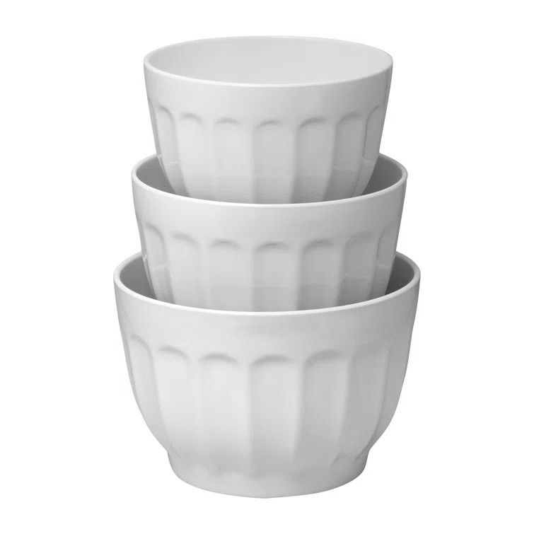 Latte Melamine Nested Mixing Bowl Set | Wayfair North America