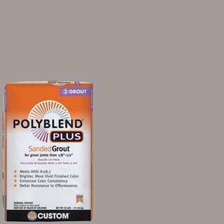 Custom Building Products Polyblend Plus #542 Graystone 25 lb. Sanded Grout-PBPG54225 - The Home D... | The Home Depot