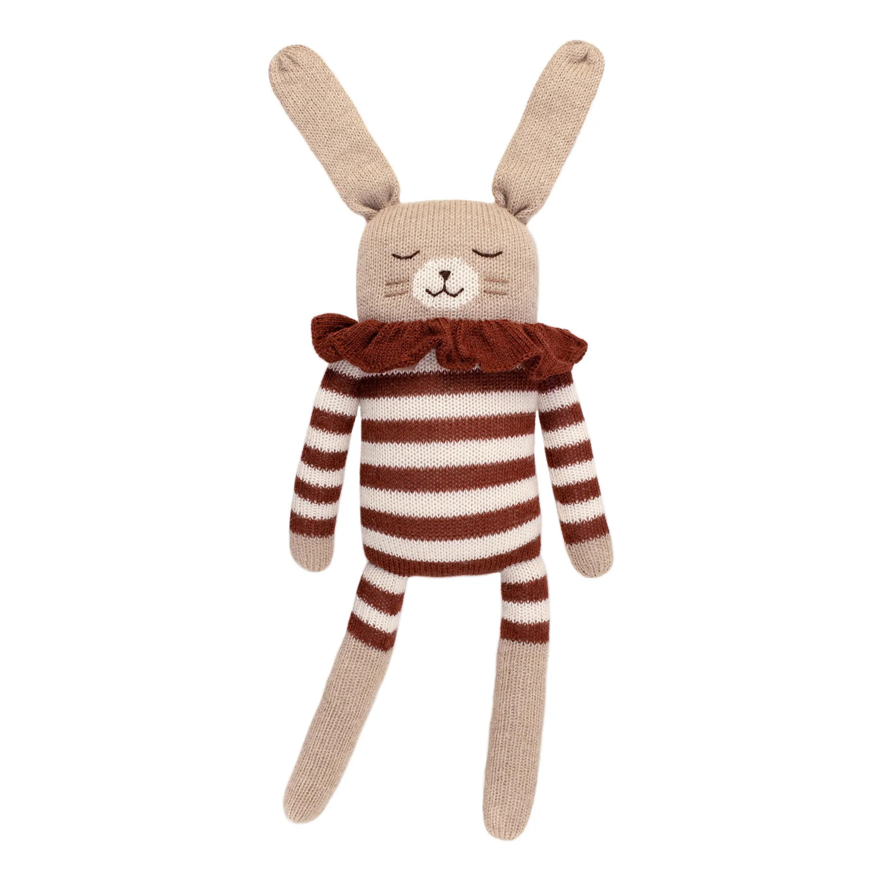 Large Soft Toy Bunny in a Striped Romper | Siena | Smallable
