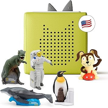 Toniebox Audio Player Starter Set with National Geographic Astronaut, Dinosaur, Whale, Penguin, a... | Amazon (US)