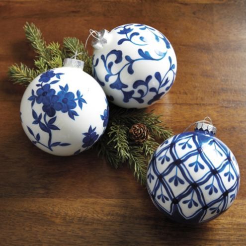Chinoiserie Ornaments - Set of 3 | Ballard Designs, Inc.