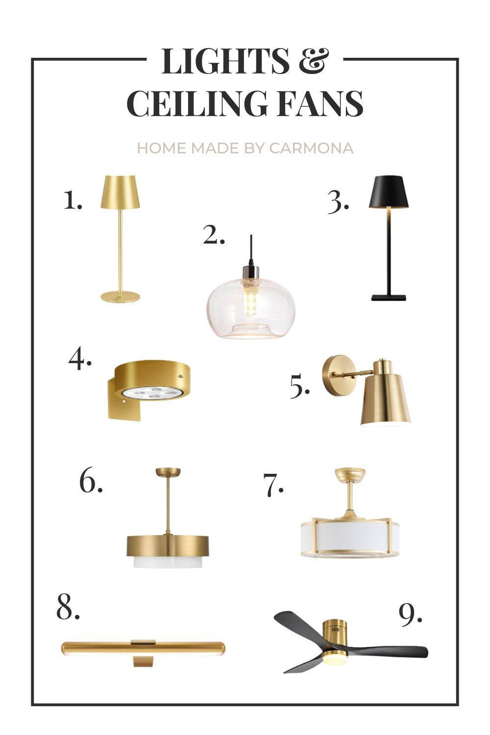 Contemporary lighting | From lamps, to sconces, to ceiling fans 

 #LTKHome