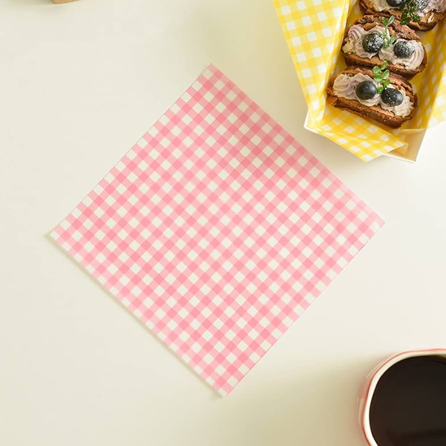 100Pcs Wax Paper Sheets for Food, Basket Liners Food Picnic Paper Sheets Greaseproof Deli Wrappin... | Amazon (US)