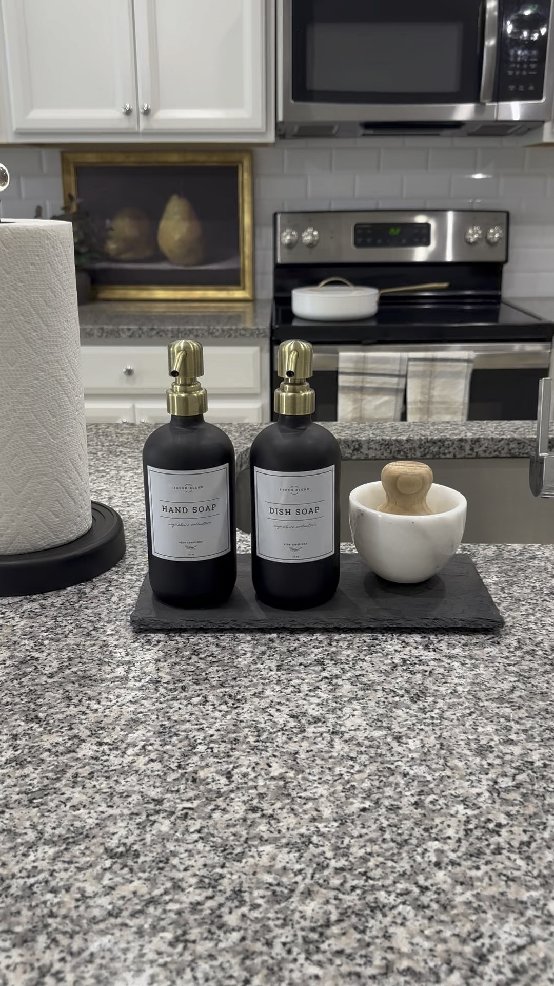 Kitchen sink styling. Soap pump. Paper towel holder  

#LTKVideo #LTKHome #LTKFallSale