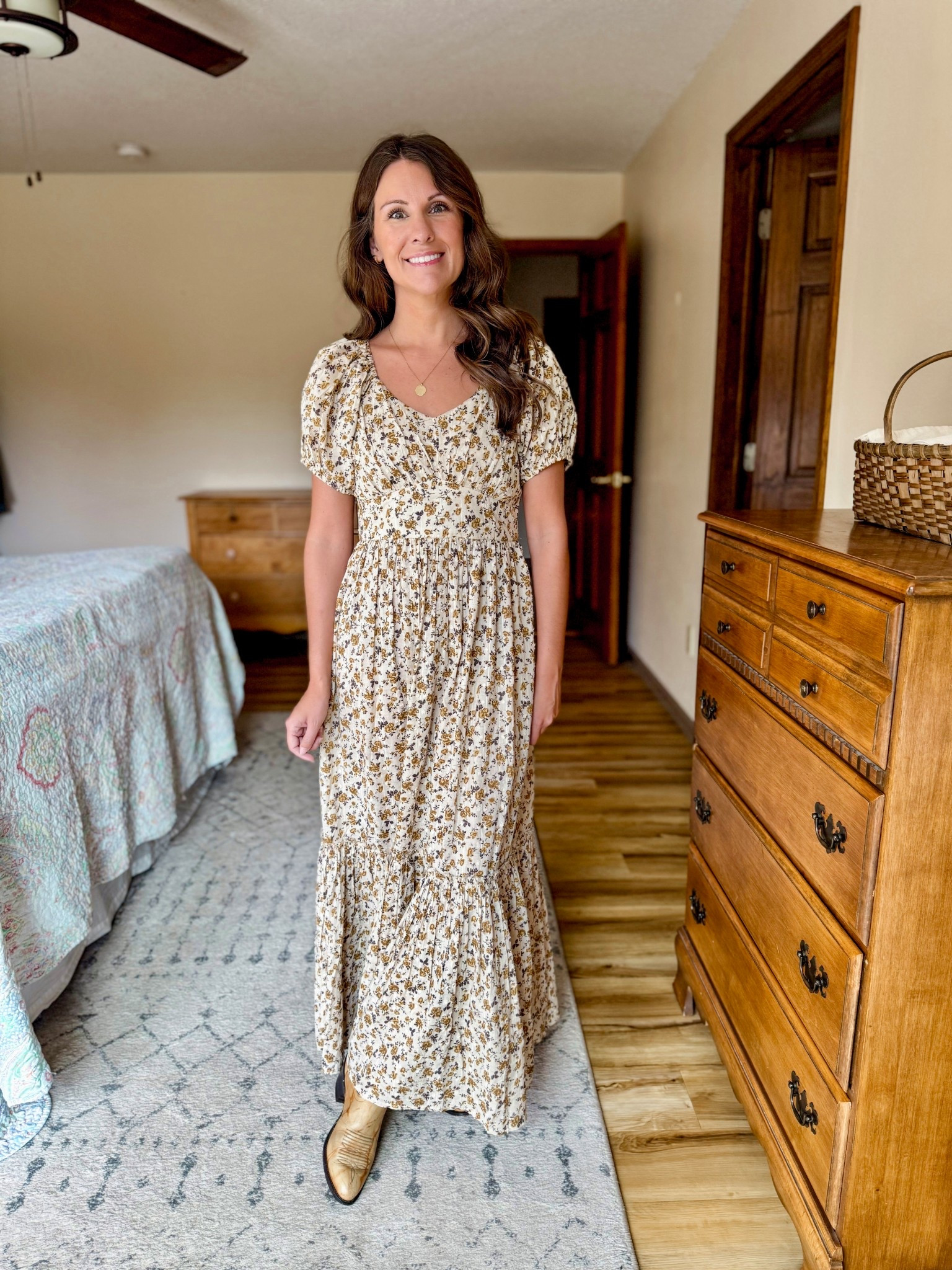 Wearing size xs in my dress. My cowboy boots are thrifted, so I also linked similar. 

#LTKSeasonal #LTKStyleTip #LTKPetite