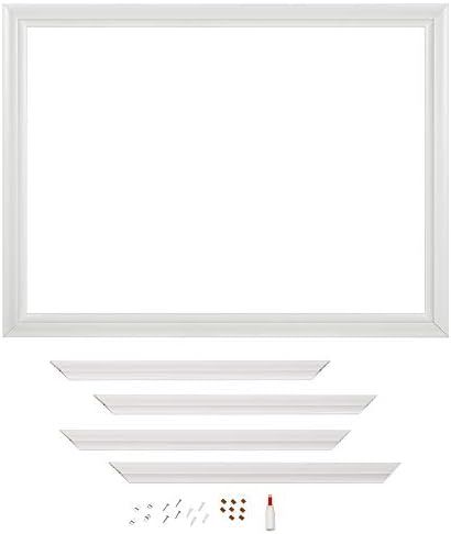Zenna Home Decorative Mirror Framing Kit for Bathrooms, with Beveled Edges, 48 x 36 in., White | Amazon (US)