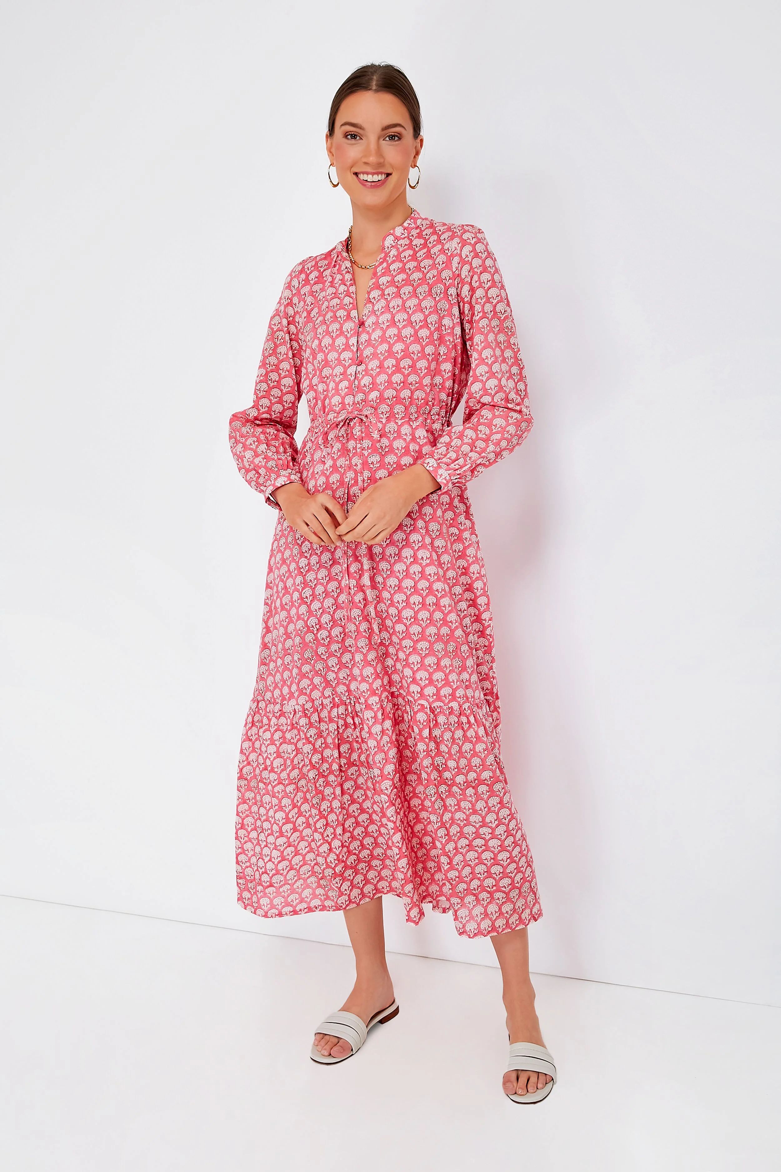 Crescent Flower Bon Pink Frances 3 Dress | Tuckernuck (US)