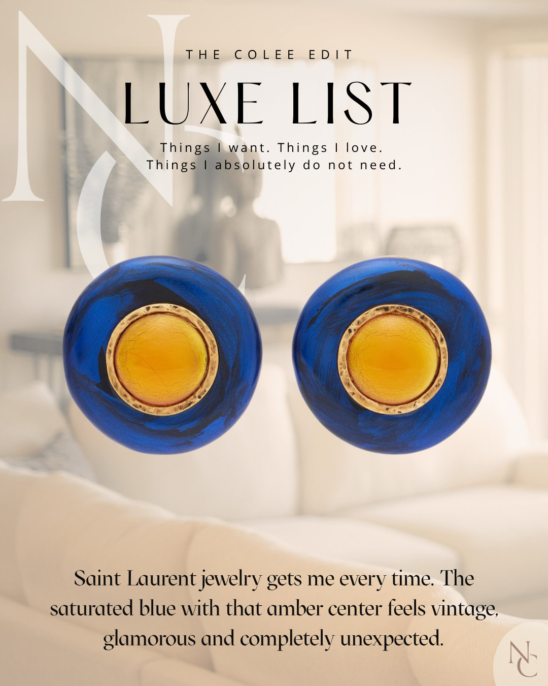 The color combination got me immediately. Saturated blue, amber centers and that fabulous vintage-inspired feel—such an easy way to make a simple outfit interesting. 

 #LTKdayinmylife #LTKstorytime #LTKSeasonal