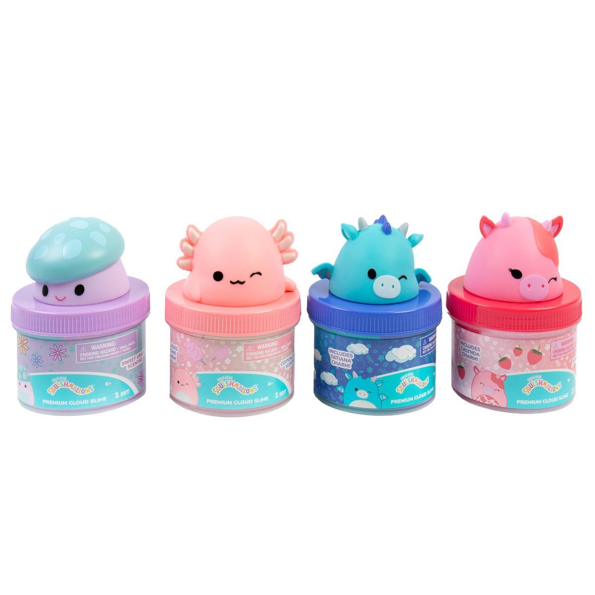 Squishmallows Archie Slime Jar - Cotton Candy | Target