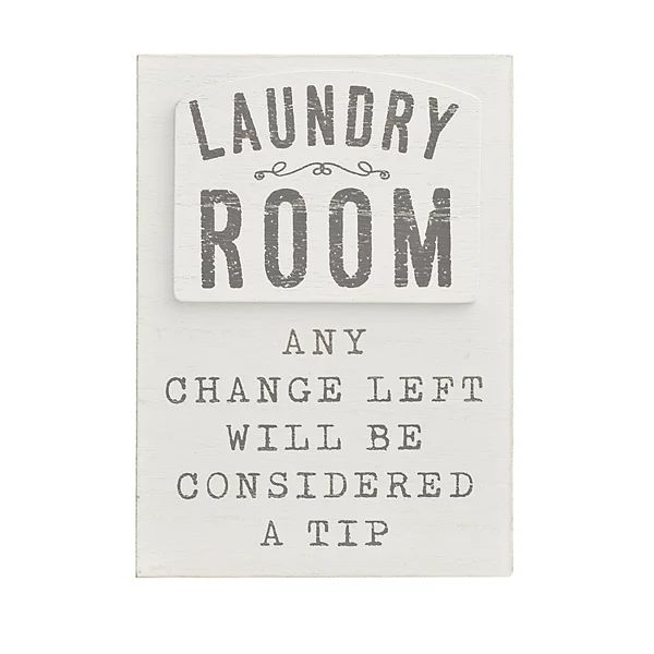 Sonoma Goods For Life® Laundry Room Caption Art Box | Kohl's