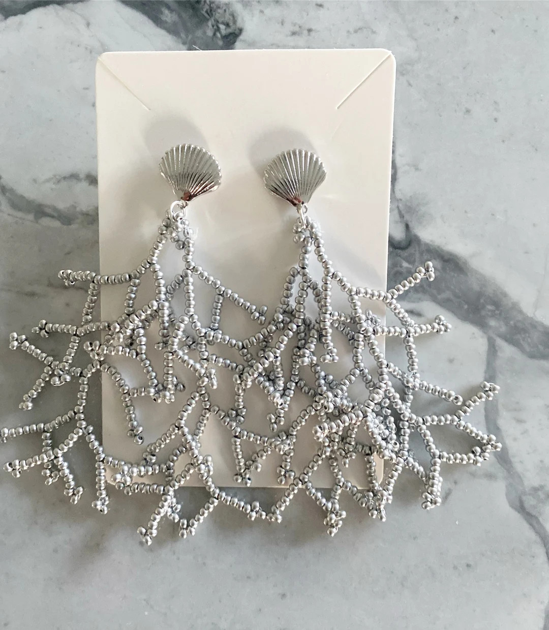 Cascading coral in silver | Etsy (US)