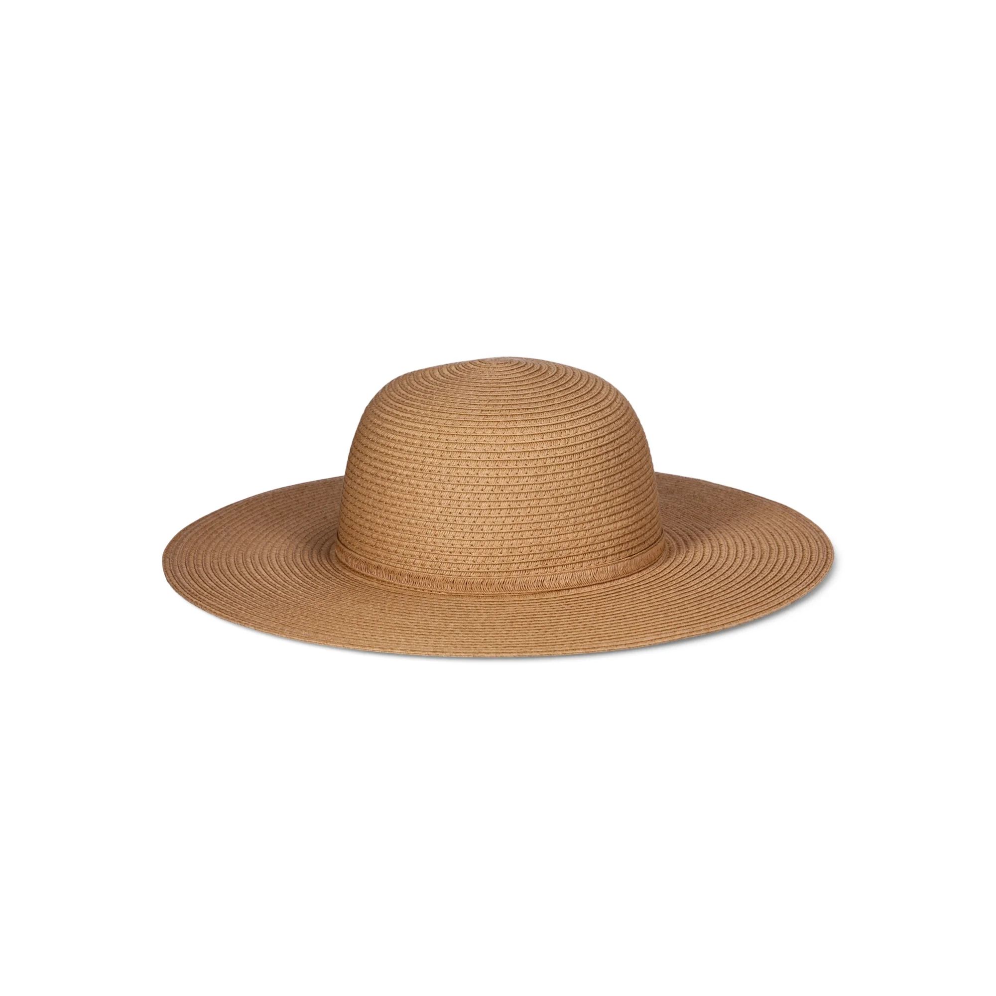 Time and Tru Women's Floppy Straw Hat - Walmart.com | Walmart (US)