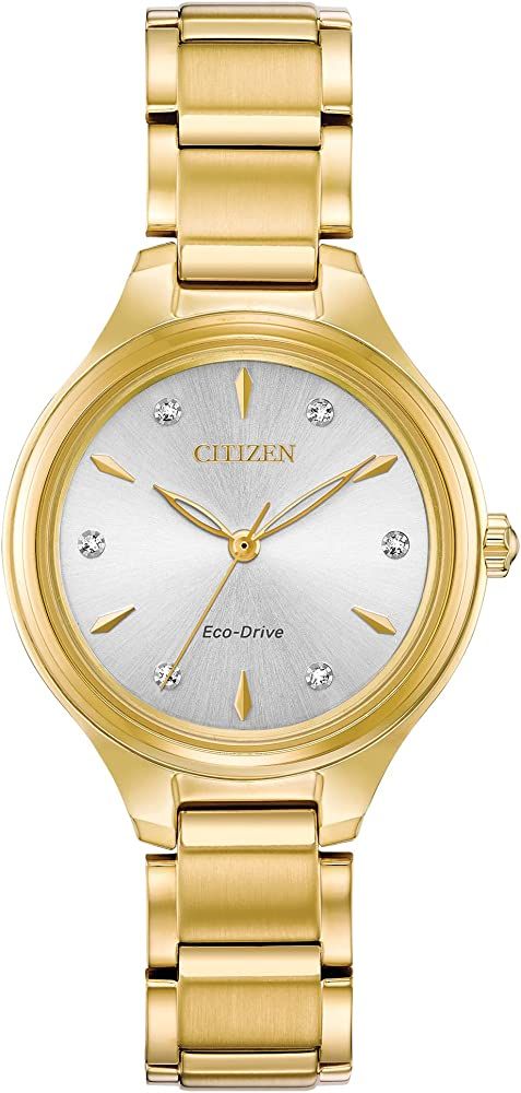 Citizen Eco-Drive Corso Womens Watch, Stainless Steel, Diamond | Amazon (US)