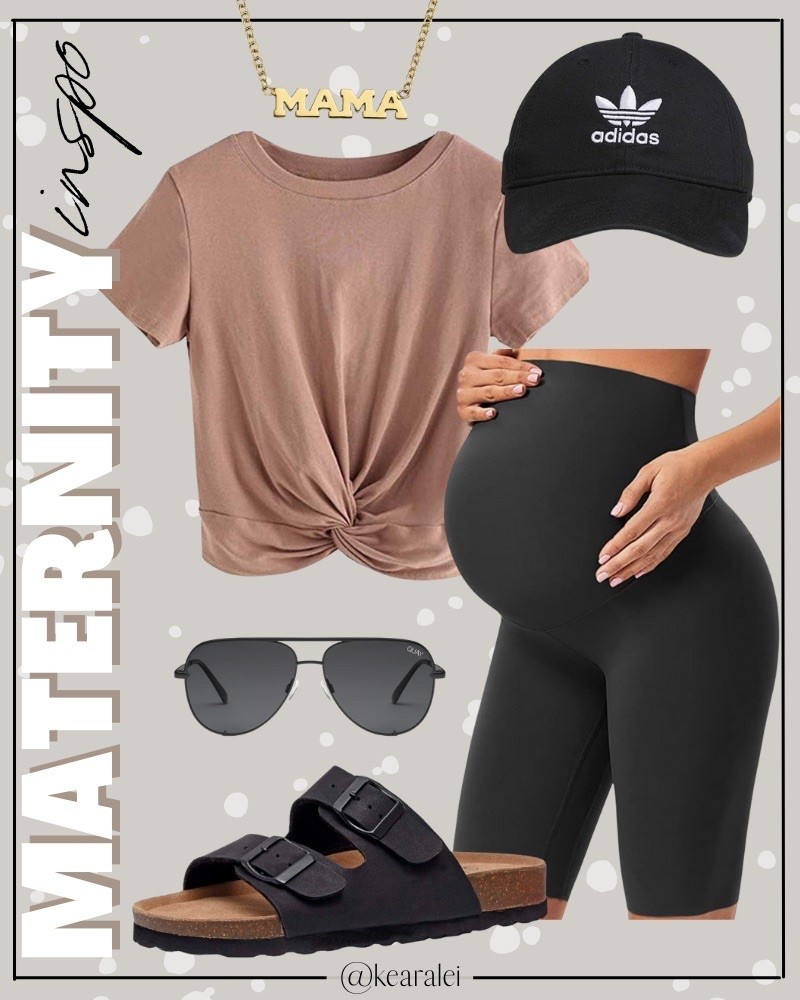 Summer Maternity outfit idea tan crop top shirt knotted over black maternity biker shorts over the bump with black adidas baseball hat cap and black Birkenstock sandals slides, gold mama necklace || baby bump style fashion cute outfits inspo spring summer mama outfits Amazon fashion pink blush #maternity #bump #baby #mama #outfit #outfits #babybump #babymoon #affordable #amazon
.
.
Midi Dress, Wedding Guest Dresses, Bachelorette Party, Resort Wear, Maxi Dress, Swimsuit, Bikini, Travel, Back to School, Booties, skinny Jeans, Candles, Earth Tones, Wraps, Puffer Jackets, welcome mat,Travel Luggage, wedding guest, Work blazers, Heels, cowboy boots, Concert Outfits, Teacher Outfits, Nursery Ideas, Bathroom Decor, Bedroom Furniture, Living Room Furniture, Work Wear, Business Casual, White Dresses, Cocktail Dresses, Maternity Dresses, Wedding Guest Dresses, Maternity, Wedding, Wall Art, Maxi Dresses, Sweaters, Fleece Pullovers, button-downs, Oversized Sweatshirts, Jeans, High Waisted Leggings, dress, amazon dress, joggers, home office, dining room, amazon home, bridesmaid dresses, Cocktail Dresses, Summer Fashion, wedding guest dress, Pantry Organizers, kitchen storage organizers, leather jacket, throw pillows, table decor, Fitness Wear, Activewear, Amazon Deals, shacket, nightstands, Plaid Shirt Jackets, Walmart Finds, curtains, slippers, apple watch bands, coffee bar, lounge set, golden goose, playroom, Hospital bag, swimsuit, pantry organization, Accent chair, Farmhouse decor, sectional sofa, entryway table, console table, sneakers, coffee table decor, laundry room, baby shower dress, shelf decor, bikini, white sneakers, sneakers, Target style, Date Night Outfits, White dress, Vacation outfits, Summer dress,Amazon finds, Home decor, Walmart, Amazon Fashion, SheIn, Kitchen decor, Master bedroom, Baby

#LTKootd #LTKBaby #LTKBump