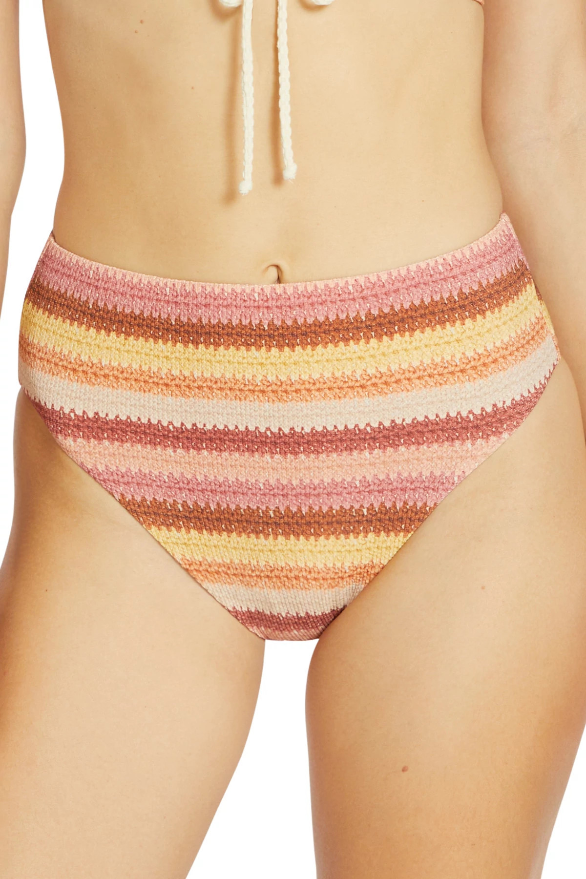 Lyra Striped High Waist Bikini Bottom | Everything But Water