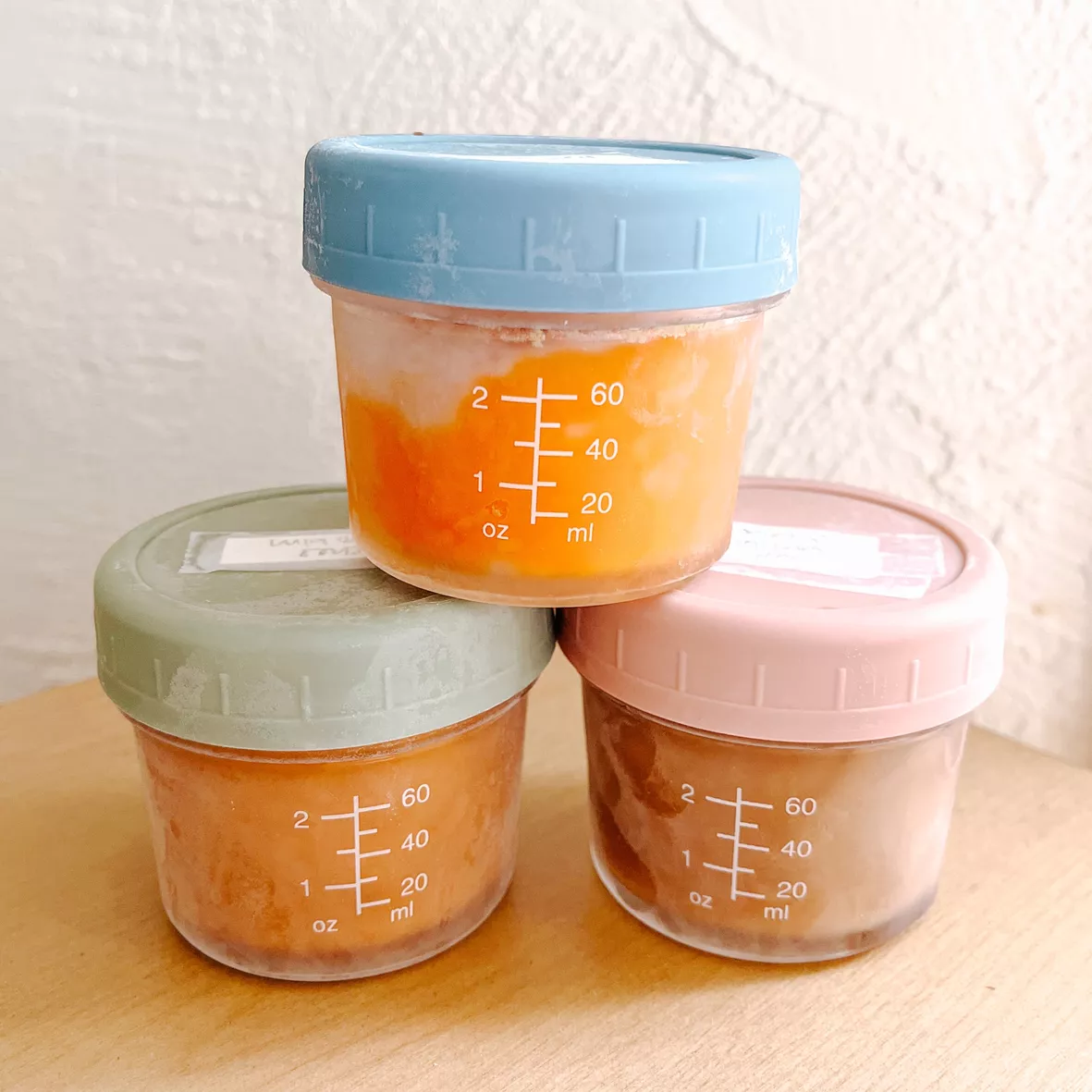 WeeSprout Glass Baby Food Storage Containers | Set of 12 | 4 oz Glass Baby Food Jars with Lids | Freezer Storage | Reusable Small Glass