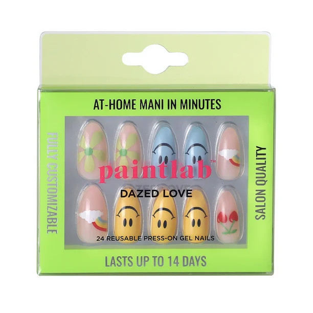 PaintLab Dazed Love Gel Press On Nails Kit, Multi Design 24 Count | Walmart (US)