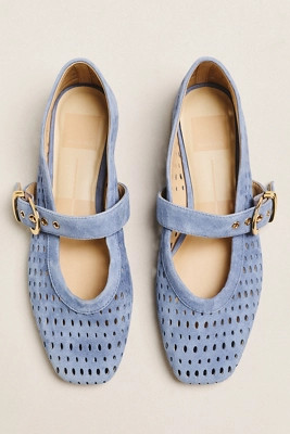 Dolce Vita Mikel Perforated Mary Jane Flats | Anthropologie (US)
