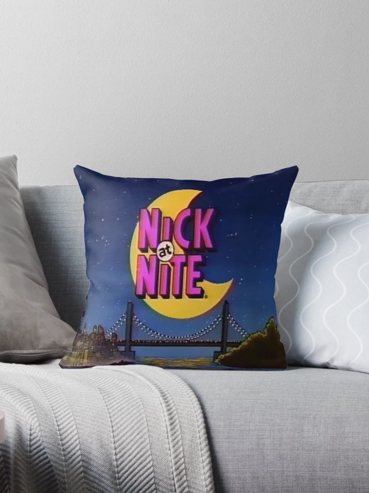 Nick at nite 90s Throw Pillow | Redbubble (US)