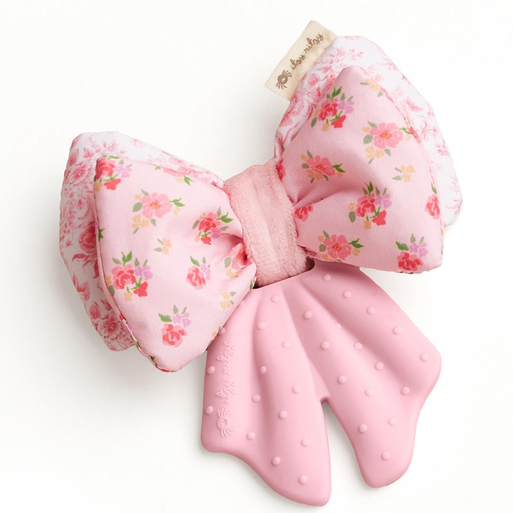 Itzy Ritzy Teether Toy, Silicone & Crinkle Sensory Toy for Babies (Bow) | Amazon (US)