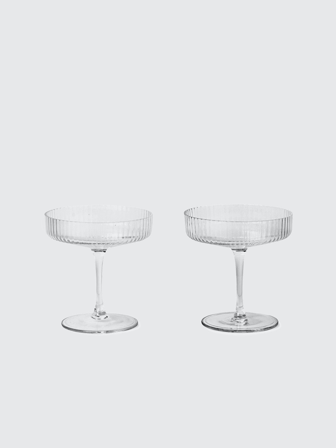 Ripple Champagne Saucers, Set of 2 | Verishop