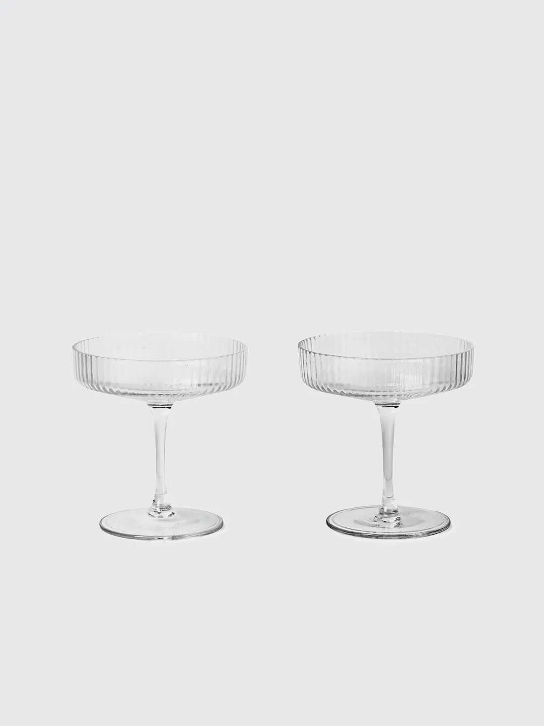 Ripple Champagne Saucers, Set of 2 | Verishop