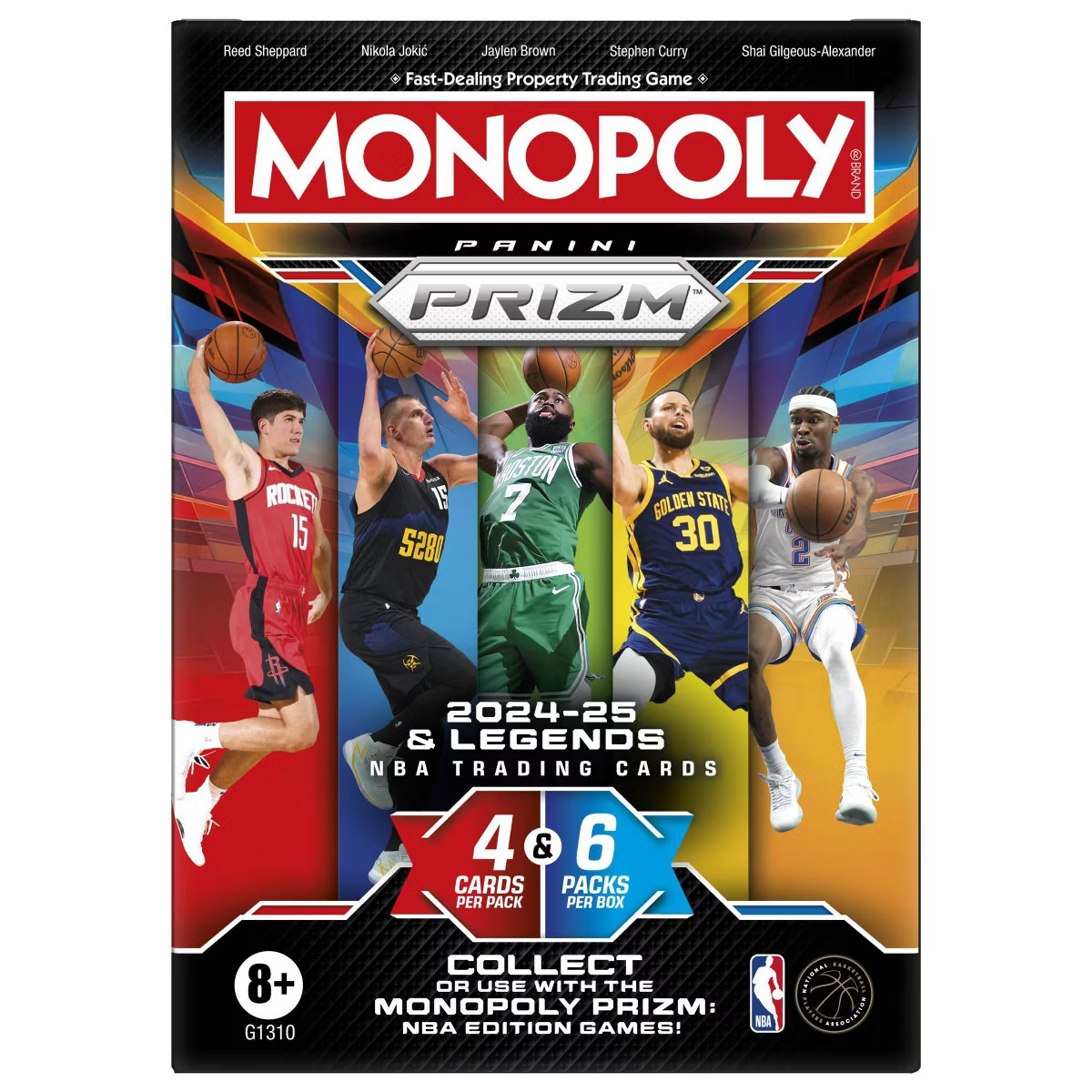 Monopoly Panini Prizm: 2024-25 NBA Basketball Trading Cards Booster Box | Target
