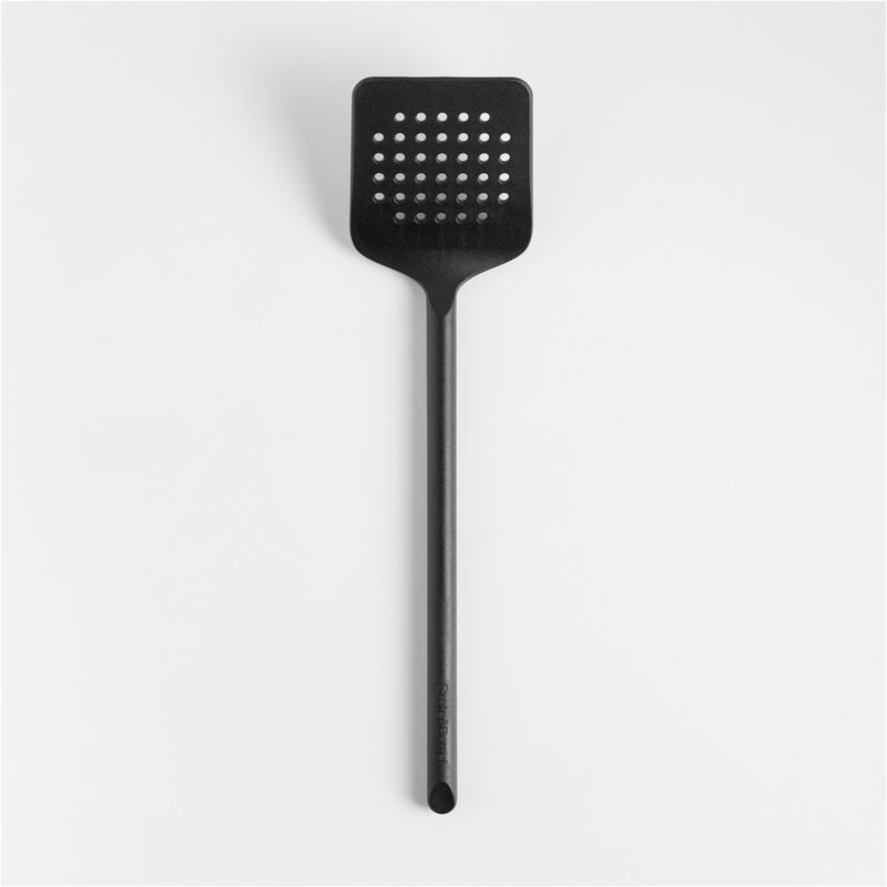Crate & Barrel Black Nylon Slotted Turner + Reviews | Crate & Barrel | Crate & Barrel