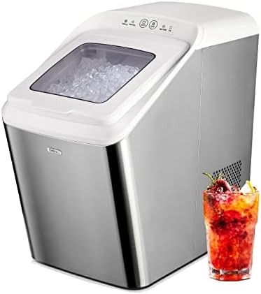 Gevi Household Countertop Nugget Ice Maker Machine, Stainless Steel Housing, Quiet Operation, Max... | Amazon (US)